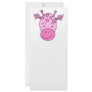 Cute Pink Giraffe. Rack Card Design