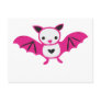 Cute Pink Goth Bat Postcards