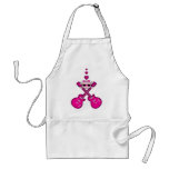 Cute Pink Guitars, Skull & Hearts Apron