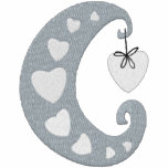 Cute Pink Hearts Moon Chest