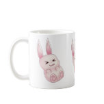Cute pink Kawaii Bunny rabbit falling from stars Mug