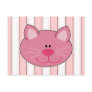 Cute Pink Kitty Cat Postcard