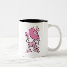 cute pink monster coffee mugs