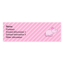 Cute Pink Mouse. Business Card Templates