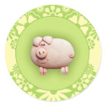 Cute Pink Pig Stickers