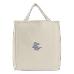 Cute Pink Purple Alligator embroidered bags