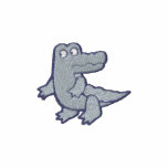 Cute Pink Purple Alligator small Polo Shirt