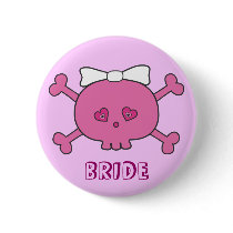 Cute Pink Skull Bride Bachelorette Party
