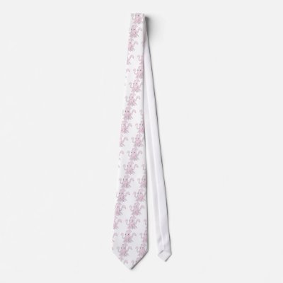 Cute Pink Squid Cartoon Shirt Neckwear by graphicdesigner