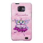 Cute Pink Sugar Plum Fairy Printed Jewel Effect Galaxy S2 Case