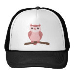 Cute PInk Woodland Owl Trucker Hat