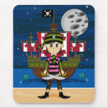 Cute Pirate and Ship Mousepad