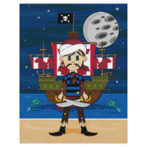 Cute Pirate and Ship Scene Flyer