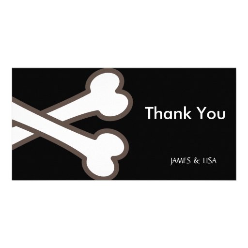 Cute Pirate Crossbones Photo Card Template