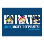 Cute Pirates Party Invite