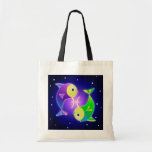 Cute Pisces Zodiac Canvas Bags