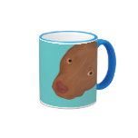 Cute Pit Bull portrait Coffee Mugs