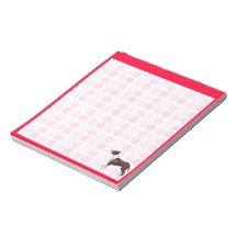 Cute Pitbull Memo Notepad