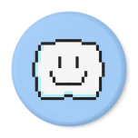 Cute Pixel Cloud Refrigerator Magnets