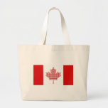Cute Plaid Maple Leaf Canada Flag Tees, Gifts Tote Bag