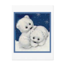 Cute Polar Bear Cubs Postcards