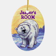 Cute Polar Bear Personal Room Ornament