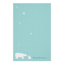 Cute Polar Bear Stationery: Always there for you