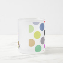 Cute Polka Dot Birthday Bear Mug mugs