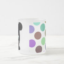Cute Polka Dot Black Kitty Cat Mug mugs