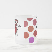 Cute Polka Dot Butterfly Mug mugs