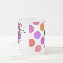 Cute Polka Dot Butterfly Mug mugs