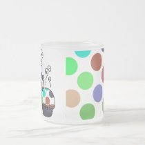 Cute Polka Dot Cupcake Monster Mug mugs