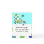 Cute Polka Dot Dinosaur Greeting Card