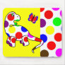 Cute Polka Dot Dinosaur Mousepad