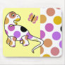 Cute Polka Dot Dinosaur Mousepad