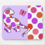 Cute Polka Dot Dinosaur Mousepad