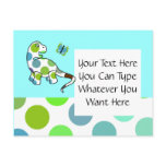 Cute Polka Dot Dinosaur Postcard