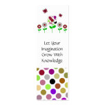 Cute Polka Dot Flowers Bookmark