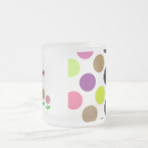 Cute Polka Dot Flowers Mug mugs