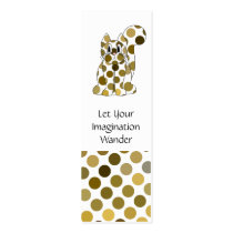 Cute Polka Dot Kitty Cat Bookmark business cards