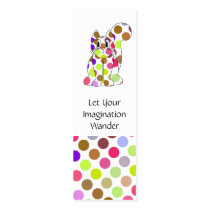 Cute Polka Dot Kitty Cat Bookmark business cards