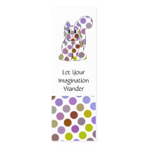 Cute Polka Dot Kitty Cat Bookmark business cards
