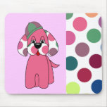 Cute Polka Dot Puppy Dog Mousepad