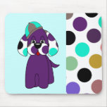 Cute Polka Dot Puppy Dog Mousepad