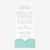 Cute Polka Dots Rack Card rack cards