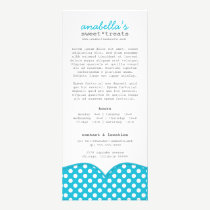 Cute Polka Dots Rack Card rack cards