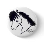 Cute Pony Cartoon Button