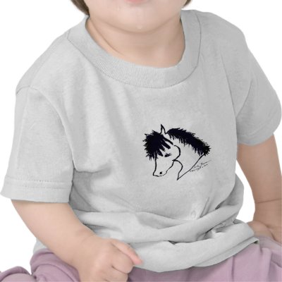 Cute Pony Cartoon Tees by BowNRanch