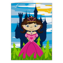 Cute Princess Greeting Card