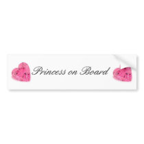 Cute Princess on Board Bumper Sticker